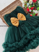 Load image into Gallery viewer, BT1354 Emerald Elegance Festive Gown - A Touch of Sophistication for Little Ones
