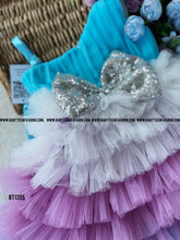 Load image into Gallery viewer, BT1355 Glittering Waterfall Party Dress - A Splash of Sparkle for Your Princess
