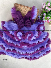 Load image into Gallery viewer, BT848 Royal Blossom Festive Frock - Where Elegance Meets Playfulness