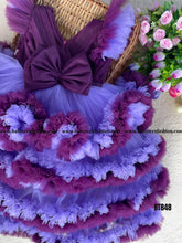 Load image into Gallery viewer, BT848 Royal Blossom Festive Frock - Where Elegance Meets Playfulness