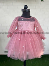 Load image into Gallery viewer, BT1359 Blush Blossom Baby's Pearled Party Frock