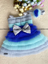 Load image into Gallery viewer, BT849 Oceanic Ombre Baby's Breezy Blue Dress