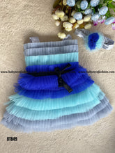 Load image into Gallery viewer, BT849 Oceanic Ombre Baby's Breezy Blue Dress