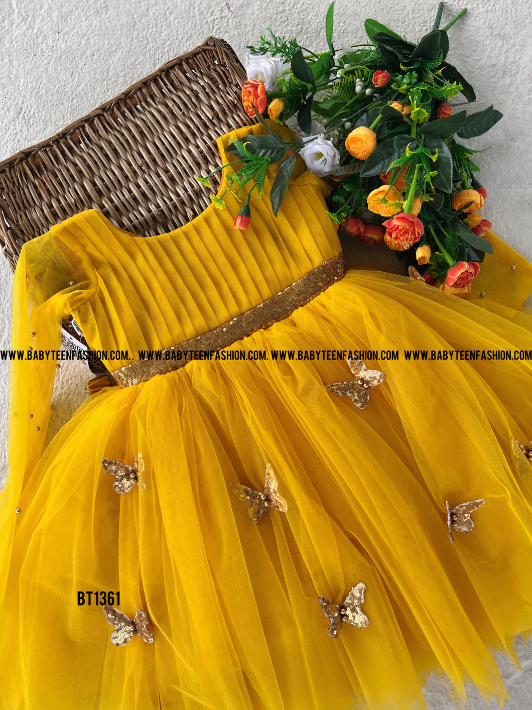 BT1361 Golden Sunbeam Dress - Your Little Ray of Sunshine