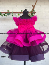 Load image into Gallery viewer, BT850 Fuchsia Fantasy: Vibrant Voluminous Dress for Little Divas