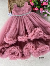 Load image into Gallery viewer, BT1366 Blushing Pink Gemstone Gown - A Fairytale Frolic for Your Little One
