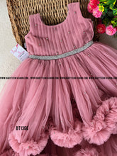 Load image into Gallery viewer, BT1366 Blushing Pink Gemstone Gown - A Fairytale Frolic for Your Little One