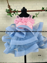 Load image into Gallery viewer, BT1108 Crinoline with Flowers Designer Partywear Frock