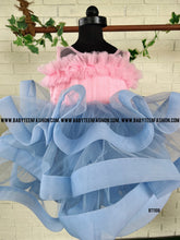 Load image into Gallery viewer, BT1108 Crinoline with Flowers Designer Partywear Frock