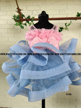 Load image into Gallery viewer, BT1108 Crinoline with Flowers Designer Partywear Frock