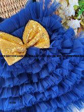 Load image into Gallery viewer, BT1109 Midnight Blue Sparkle Dress – Dazzle at Every Party