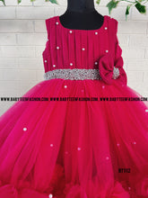 Load image into Gallery viewer, BT1112 Ruby Rhapsody Gown - Twirl into the Festivities!
