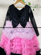 Load image into Gallery viewer, BT1113 Midnight & Fuchsia Fantasy Gown