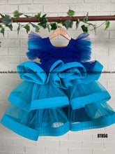 Load image into Gallery viewer, BT856 Ocean Bliss Frill Dress - Dive into the Celebration!