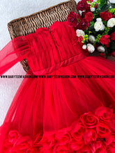 Load image into Gallery viewer, BT1139 Scarlet Blossom Festive Dress Embrace the Joy