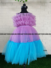Load image into Gallery viewer, BT1141 Multicolor Bouncy Party wear Birthday Frock