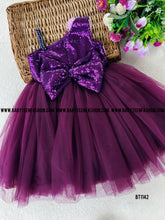 Load image into Gallery viewer, BT1142 Regal Purple Princess – Sequined Party Dress