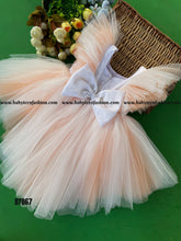 Load image into Gallery viewer, BT867 Sunkissed Peach Flutter Dress Joy and Delicacy for Your Little Sunshine