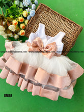 Load image into Gallery viewer, BT868 Blushing Petal Twirl Dress A Symphony of Elegance and Play