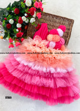 Load image into Gallery viewer, BT869 Sunset Ruffle Fiesta Dress