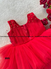 Load image into Gallery viewer, BT876 Ruby Ruffles: Vibrant Party Frock
