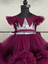 Load image into Gallery viewer, BT1150 Crimson Crown Princess Dress - Majestic Elegance for Your Little Royal!