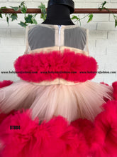 Load image into Gallery viewer, BT884 Radiant Rose Swirl Dress A Splash of Playful Pinks and Grays