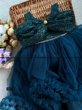 Load image into Gallery viewer, BT887 Midnight Bloom Dress Elegance in Enchanted Navy