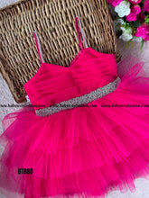 Load image into Gallery viewer, BT888 Coral Sparkle Party Dress Glisten with Every Giggle