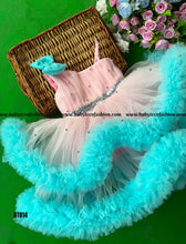 Load image into Gallery viewer, BT814 Aqua Bloom Party Gown - Whispers of Spring