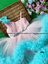 Load image into Gallery viewer, BT814 Aqua Bloom Party Gown - Whispers of Spring