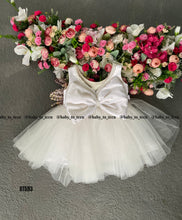 Load image into Gallery viewer, BT593 Classic Pearl White Dress – Timeless Elegance for Your Little Angel
