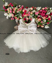Load image into Gallery viewer, BT593 Classic Pearl White Dress – Timeless Elegance for Your Little Angel
