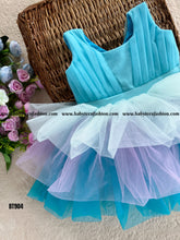 Load image into Gallery viewer, BT904 Aqua Dreamscape Layered Dress