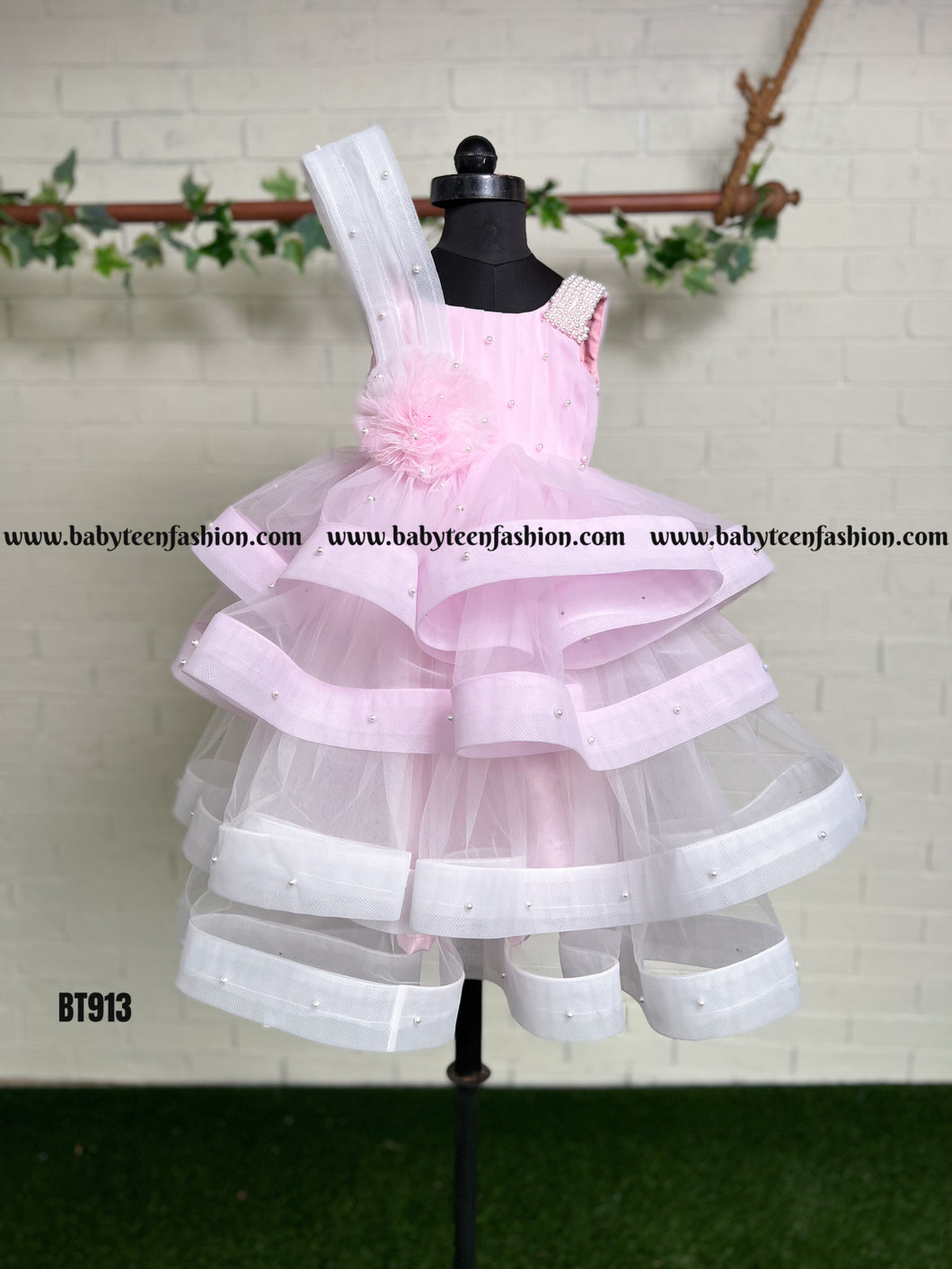 BT913 Blush Petal Princess Dress