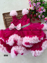 Load image into Gallery viewer, BT914 Radiant Fuchsia Flair Party Gown for Toddlers