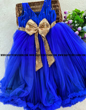 Load image into Gallery viewer, BT919 Sapphire Sparkle Party Gown