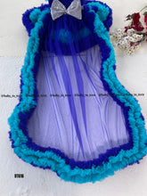 Load image into Gallery viewer, BT616 Enchanted Sapphire Ruffle Dress – A Majestic Spin on Fun