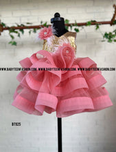 Load image into Gallery viewer, BT925 Coral Cascade Party Dress