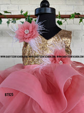 Load image into Gallery viewer, BT925 Coral Cascade Party Dress