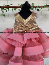 Load image into Gallery viewer, BT925 Coral Cascade Party Dress