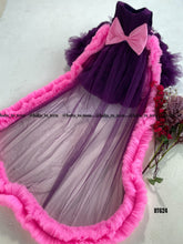 Load image into Gallery viewer, BT624 Plum Princess Party Dress – A Touch of Elegance for Your Little Gem