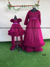 Load image into Gallery viewer, BT1187 Burgundy Blossom Gala Gown