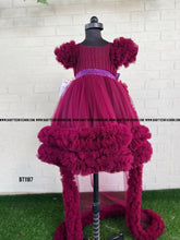 Load image into Gallery viewer, BT1187 Burgundy Blossom Gala Gown