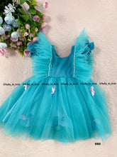 Load image into Gallery viewer, BT642 Aqua Dream Pearls Dress – Serenity in Every Stitch