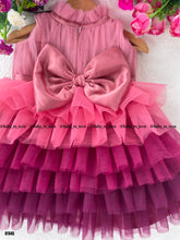 Load image into Gallery viewer, BT645 Blushing Bloom: Pink Layered Party Dress - Unforgettable Moments Await