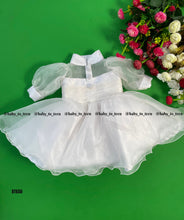 Load image into Gallery viewer, BT650 Classic White Elegance: Chic Party Dress with Satin Bow