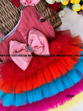 Load image into Gallery viewer, BT941 Rainbow Radiance Party Dress - Every Hue a Celebration