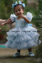 Load image into Gallery viewer, BT414 Celestial Charm - Baby’s Blue Party Dress
