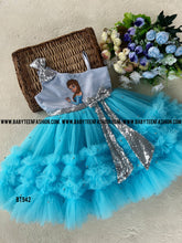 Load image into Gallery viewer, BT942 Princess Elsa Crystal Cascade Party Dress - Twinkle in Turquoise